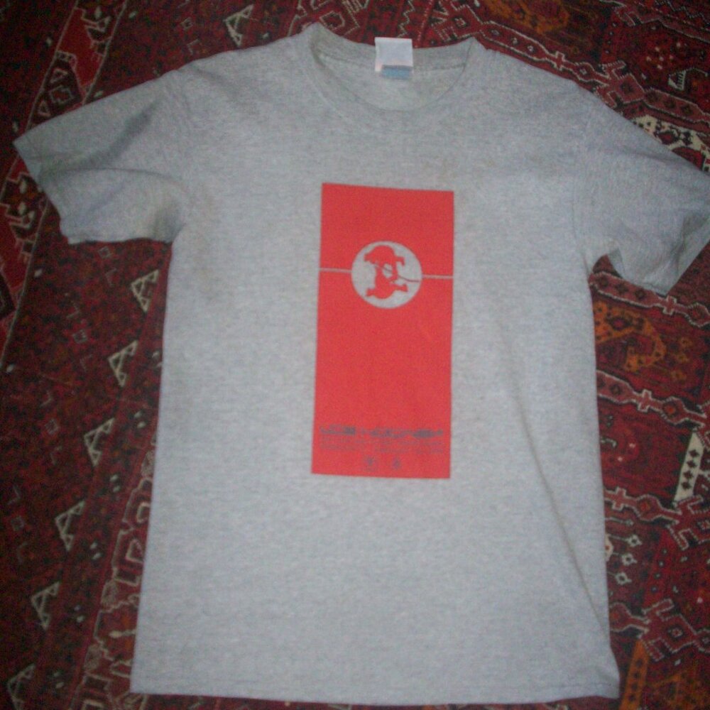 2002 Olympics Gray T-Shirt Red Salt Lake Logo Y2K Official Tag Winter Games SM